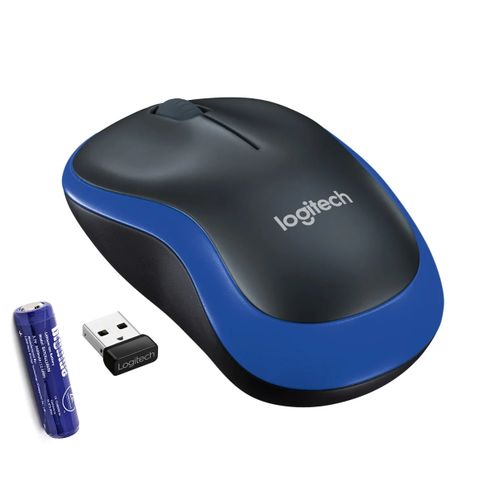 Logitech M185 Wireless Mouse - Blue - 910-002236