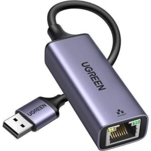 UGREEN USB-A 3.0 to RJ45 Gigabit Ethernet Adapter (Space Gray) - CM209