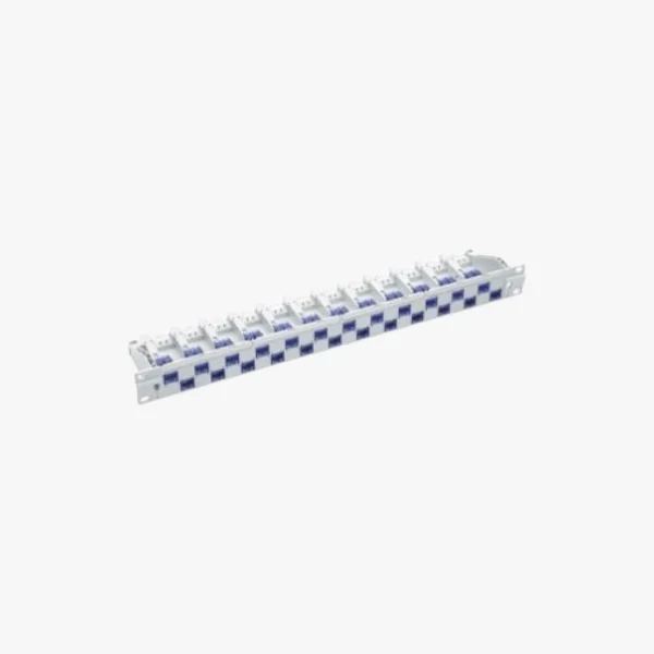 R & M 19" 1U Patch Panel 24-Port BASIC, black, empty