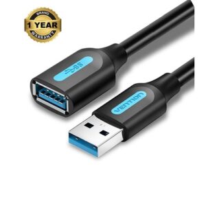 Vention USB 3.0 A Male to A Female Extension Cable 1.5M black PVC Type