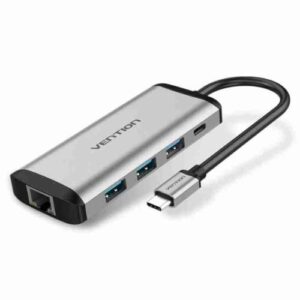 Vention USB-C 8-in-1 100W Dock Gray