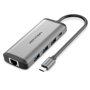Vention USB-C 8-in-1 Dock Gray