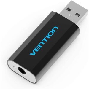 Vention USB External Sound Card Black Metal Type