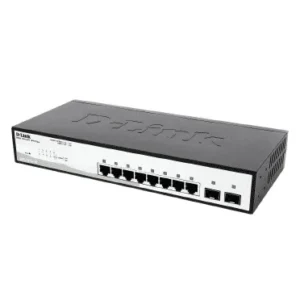D-Link DGS-1210-10P 8-ports 10/100/1000Base-T PoE + 2 SFP ports Smart Switch