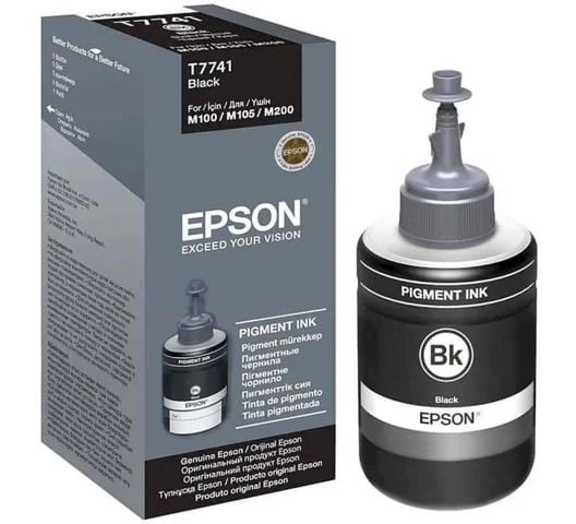 Epson T7741 EcoTank Pigment Black ink bottle 140ml- C13T77414A Epson T7741 EcoTank Pigment Black ink bottle 140ml- C13T77414A