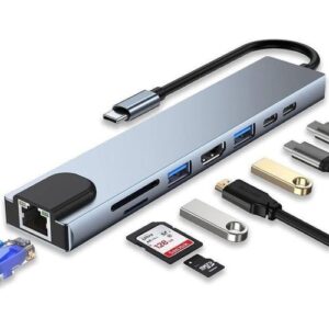 TYPE-C to 8-in-1 docking station