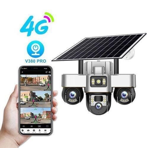 VTs -30 4G Triple-Lens Solar Security Camera
